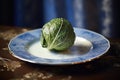 Raw savoy cabbage. Generative AI