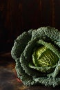 Raw savoy cabbage Royalty Free Stock Photo