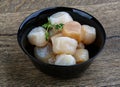 Raw scallops Royalty Free Stock Photo