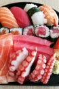 Raw seafood sashimi set Royalty Free Stock Photo