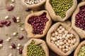 Raw seed of legumes high fibre food for diet Royalty Free Stock Photo