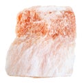 Raw Selenite stone variety of gypsum isolated
