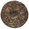 Raw sheng puerh Yunnan isolated Royalty Free Stock Photo