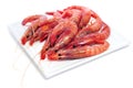 Raw shrimps Royalty Free Stock Photo