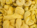 Raw silk thread and messaline Royalty Free Stock Photo