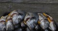 Raw silver sea bream fish Royalty Free Stock Photo