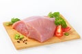 Raw skinless turkey breast Royalty Free Stock Photo