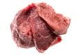 Raw slices meat Royalty Free Stock Photo