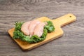 Raw small chicken fillet for cooking