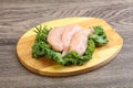 Raw small chicken fillet for cooking