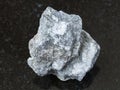 raw Soapstone stone ( talc - schist ) on dark