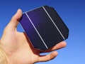 Raw solar cell in a hand