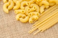 Raw Spaghetti Macaroni. Royalty Free Stock Photo
