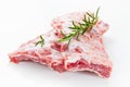 Raw spare ribs with rosemary Royalty Free Stock Photo