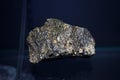 Raw specimen of Chalcopyrite copper iron sulfide mineral rock stone. Royalty Free Stock Photo