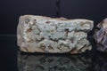 Raw specimen of Divergent of Wavellite stone rock in the museum.