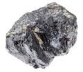 raw sphalerite (zinc blende) rock on white