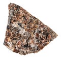 Raw spreusteined urtite stone isolated on white Royalty Free Stock Photo