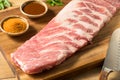 Raw St Louis Style BBQ Ribs