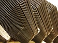Raw steel parts stacked Royalty Free Stock Photo