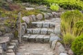 Raw stone stairs in the country house