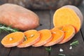 Raw sweet potatoes, batat