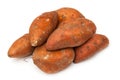 Raw sweet potatoes Royalty Free Stock Photo