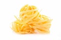 Raw tagliatelle Royalty Free Stock Photo