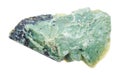 Raw Teisky Jade Hantigyrite rock isolated Royalty Free Stock Photo