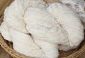 Raw thai cotton thread Royalty Free Stock Photo