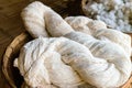 Raw thai cotton Royalty Free Stock Photo