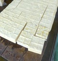 Raw Tofu close up in Taiwan Royalty Free Stock Photo