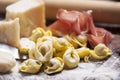 Raw tortellini Royalty Free Stock Photo