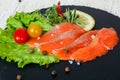 Raw trout fillet Royalty Free Stock Photo