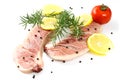 Raw tuna fillet Royalty Free Stock Photo