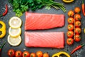 Raw tuna fish fillet meat Royalty Free Stock Photo