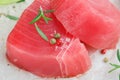 Raw Tuna fish steaks Royalty Free Stock Photo