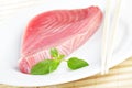 Raw tuna steak Royalty Free Stock Photo