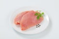 Raw turkey breast steaks Royalty Free Stock Photo