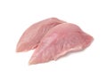 Fresh Uncooked Raw Turkey Fillet Breast Meat Isolated