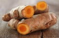 Raw turmeric Royalty Free Stock Photo