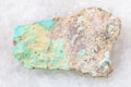 raw Turquoise gem stone on white Royalty Free Stock Photo