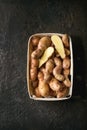 Raw potatoes bayard Royalty Free Stock Photo