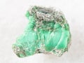 raw Variscite stone on white Royalty Free Stock Photo