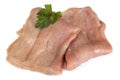 Raw Veal Isolated on White Royalty Free Stock Photo