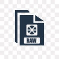 Raw vector icon isolated on transparent background, Raw transpa Royalty Free Stock Photo