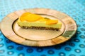 Raw vegan lemon tart Royalty Free Stock Photo