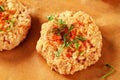 Raw vegetable patties Royalty Free Stock Photo