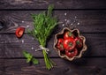 Raw vegetables and herbs Royalty Free Stock Photo