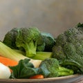 Raw vegetables ready for cooking, healthy food ingredient. Balanced diet, culinary and food background Royalty Free Stock Photo